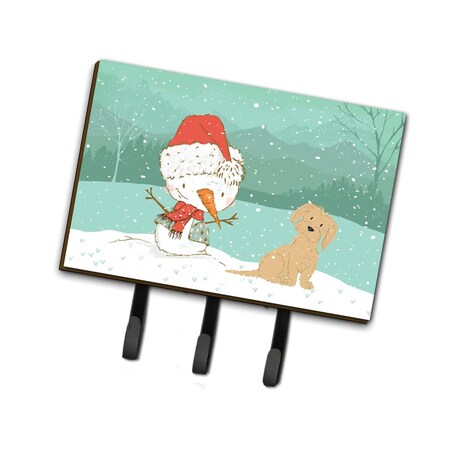 Carolines Treasures Brown Maltese Snowman Christmas Leash or Key Holder CK2093TH68